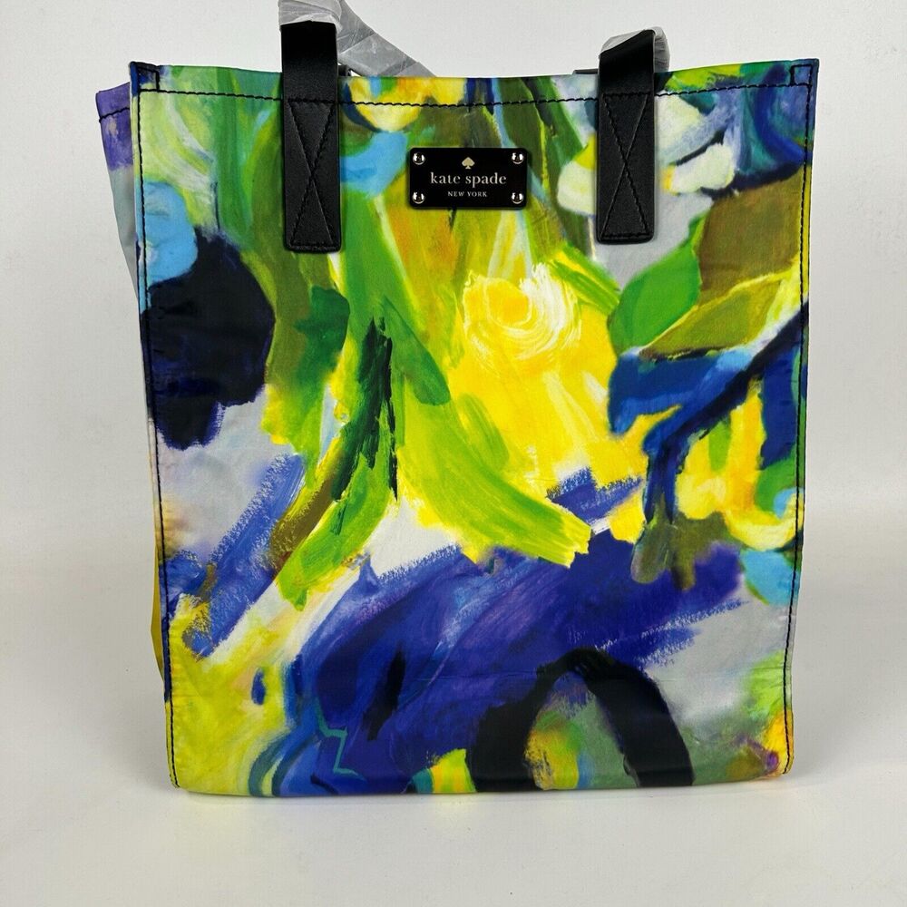 Kate Spade Abstract‎ Watercolor Painting Tote New With Tags